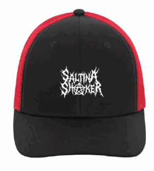 Black & Red Trucker Logo Cap