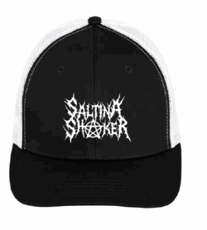 Black & White Trucker Logo Cap