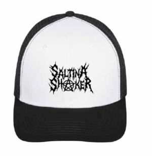 White & Black Trucker Logo Cap