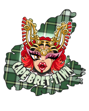 Mya "Cape Bret-tawn" Sticker
